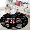 שטיח עגול Resident Evil שטיח לסלון חדר שינה ספה חדר משחקים עיצוב מחצלת רצפה מונעת החלקה