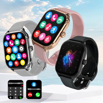 Soonpho H9 i H6 Tarcza Smartwatcha do Odbierania Połączeń Śledzenie Kalorii Tętno Monitorowanie Tlenu we Krwi Inteligentny Zegarek Bluetooth