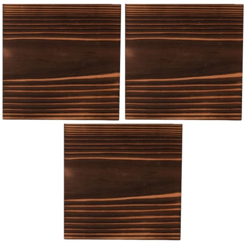 

Setomonohonpo (Setomonohonpo) Set of 3 15cm Square Burnt Cedar Boards, 15 x 15 x 0.8cm [Flooring Boards]