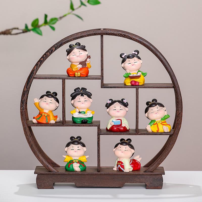 

Антикварная фигурка эпохи Тан из Музея дворца: Культурный декор для дома и рождественский подарок Standard