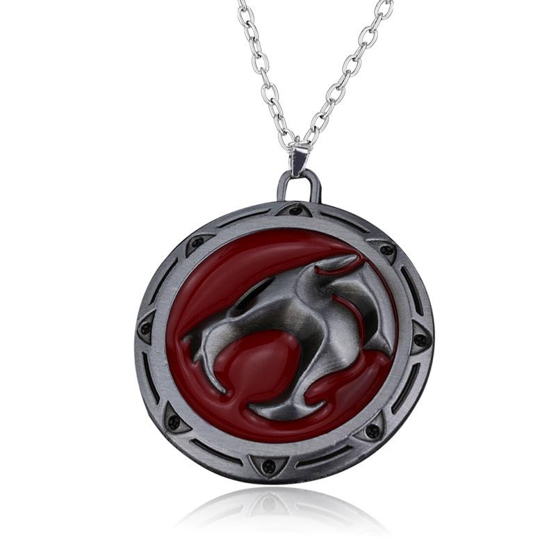 Thunder Cat Warrior Alloy Keychain with Logo and Enamel Finish