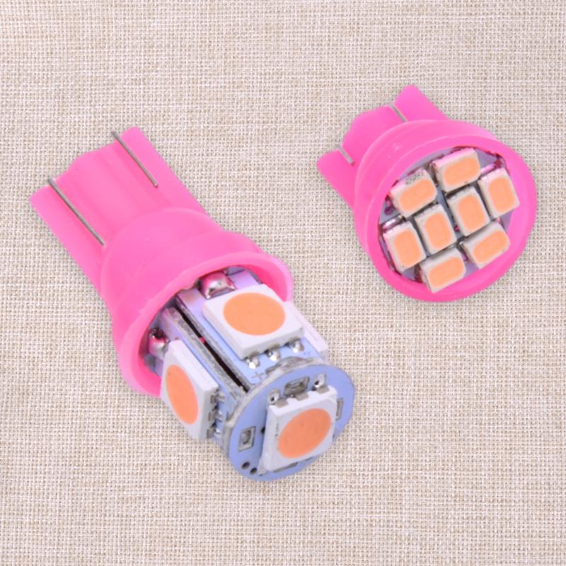 13pcs Pink LED Car Interior Light Dome Map License Plate Lamp Bulb Kit 12V 6000K