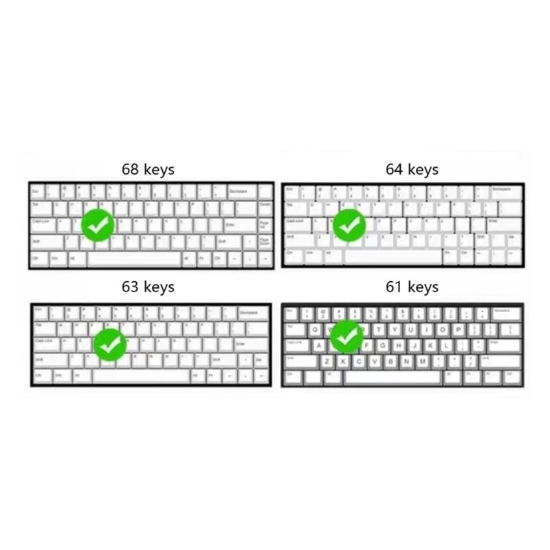 Palette Mixed Lights BOWs 78Keys Original Profile Keycap Dye Sublimations PBT Keycaps for 60%Mechanical Keyboards Keycap