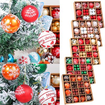 44PC Christmas Ball Baubles Party Tree Decorations Hanging Ornament Decor