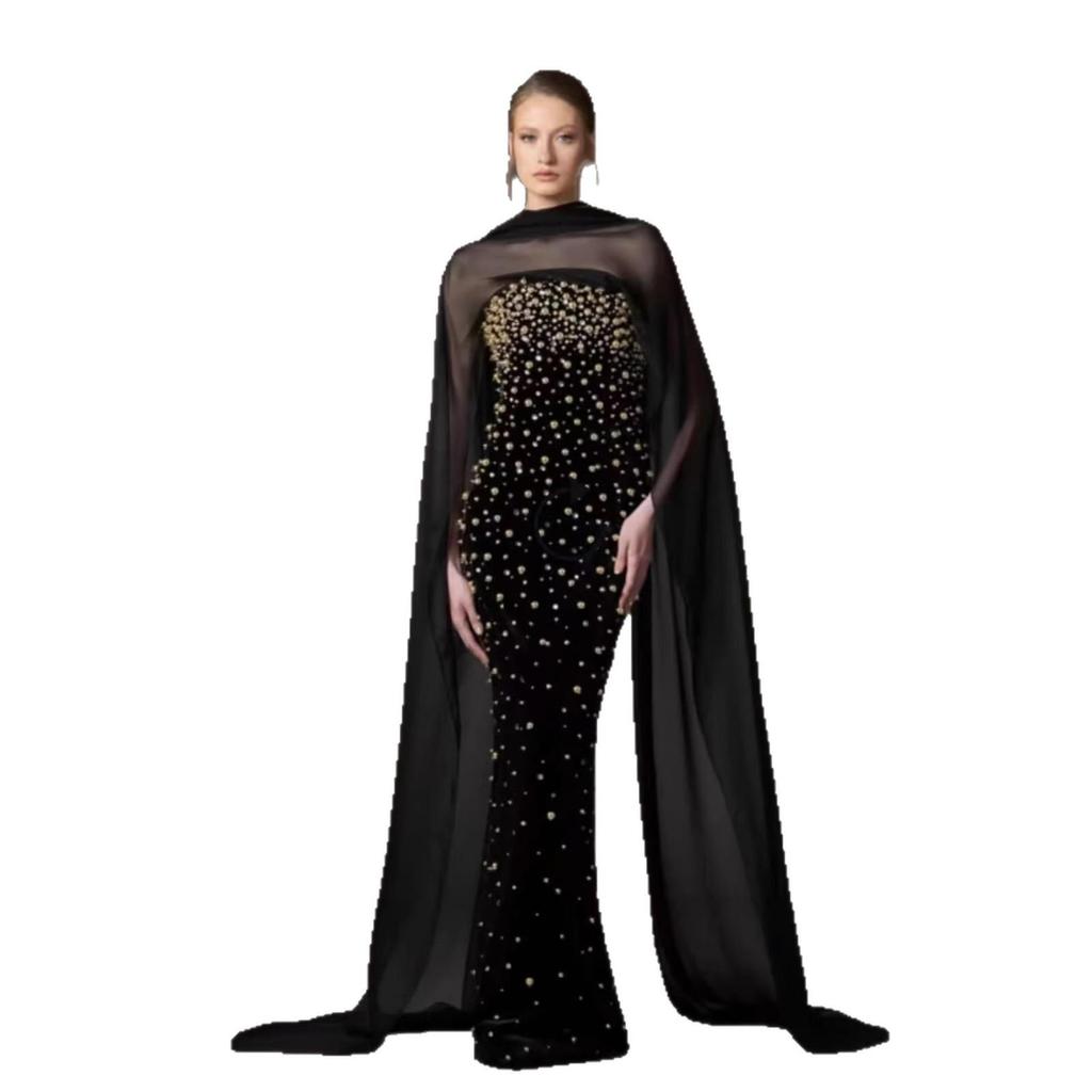 Elegantes europäisches & amerikanisches trägerloses Abendkleid mit Strasskristallen