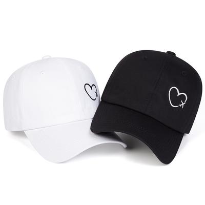 New Love Plane Embroidered Baseball Cap Men and Women Outdoor Leisure Sunscreen Hat Adjustable Cotton Couple Hats Travel Caps