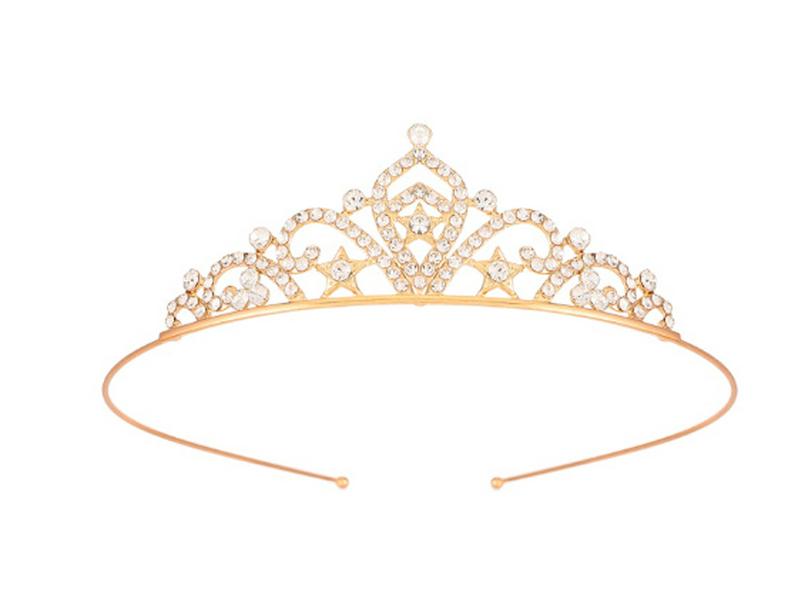 Bentiță Coroană de Prințesă cu Strasuri pentru Copii - Stil Drăguț cu Pieptene, Iepure, Pisică, cu Diamante, pentru Fete