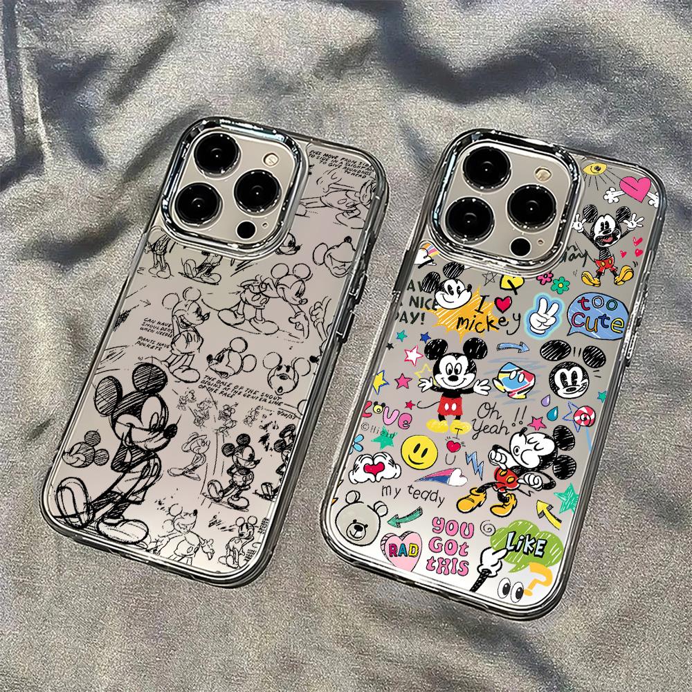 Graffiti M-Mickey Minnies Phone Case for Xiaomi Redmi Note A5 A3 15 14 13 14c 13c 12 11 10 9 Pro Plus 4G 5G Transparent Cover