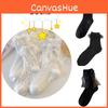 Ins Trend Lolita Spitze Schleife Fee Socken Baumwolle Wadenhoch Süß Und Niedlich