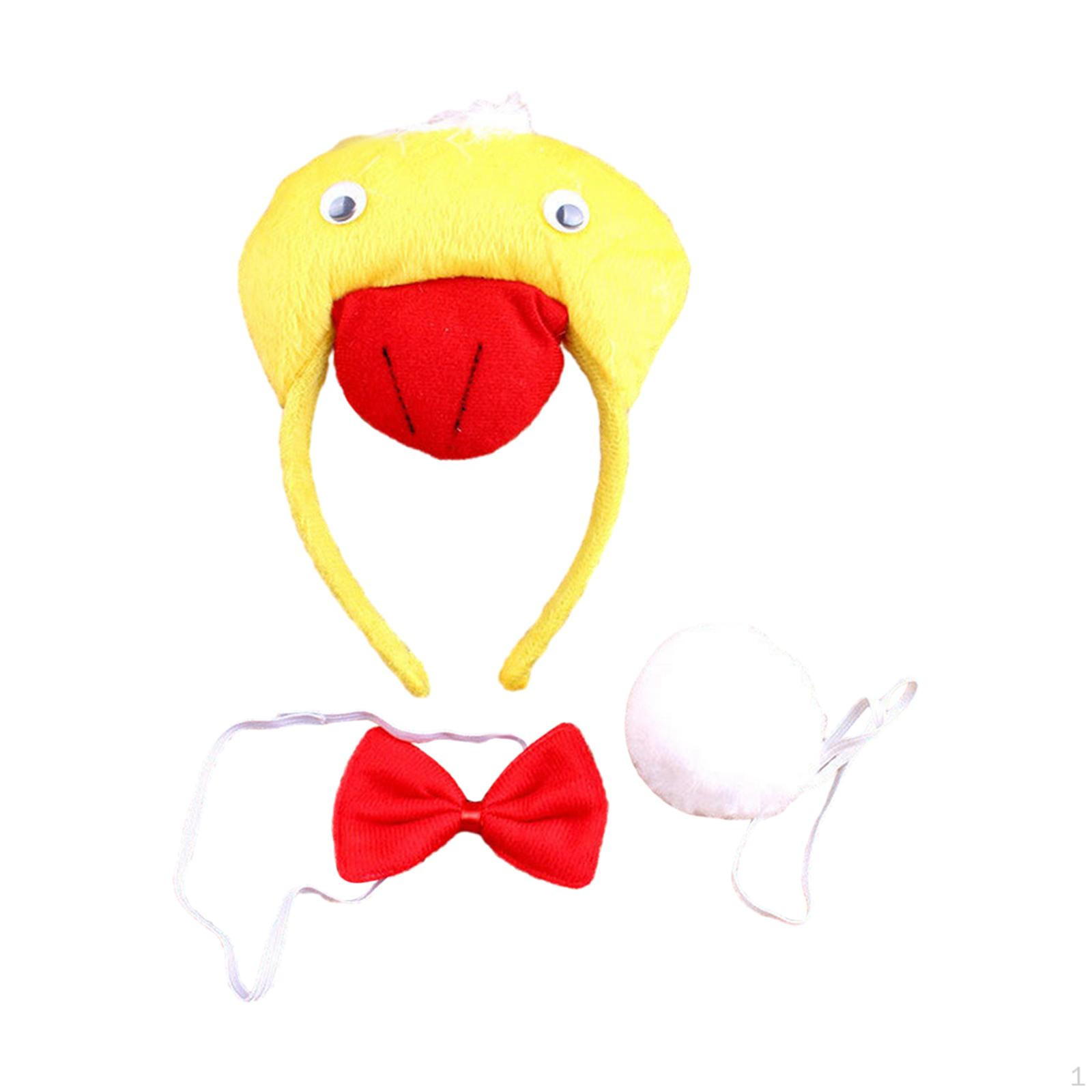 

Повязка на голову с животным, хвост, галстук-бабочка, набор, повязка для волос для косплея на Хэллоуин, аксессуар для костюма для танцев