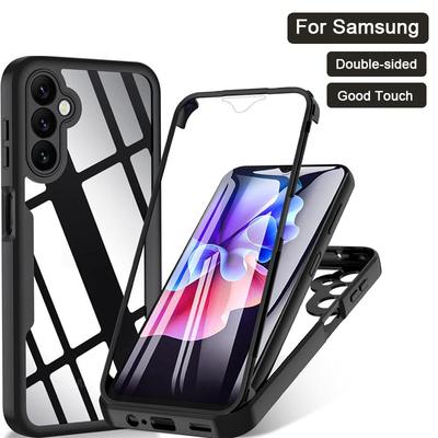 360 Ochrana obrazovky celého těla Průhledné pouzdro pro Samsung Galaxy A54 A34 A14 A13 A24 A23 A73 A53 A33 Nárazuvzdorný kryt na telefon