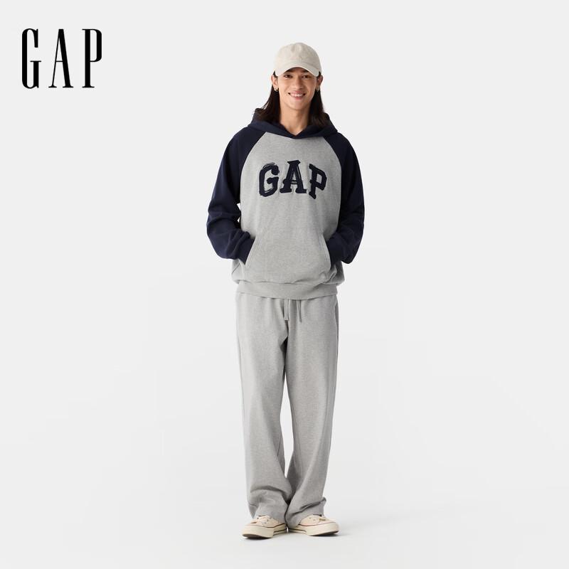 Gap Unisex Calligraphy Logo Raglan Hooded Sweatshirt
