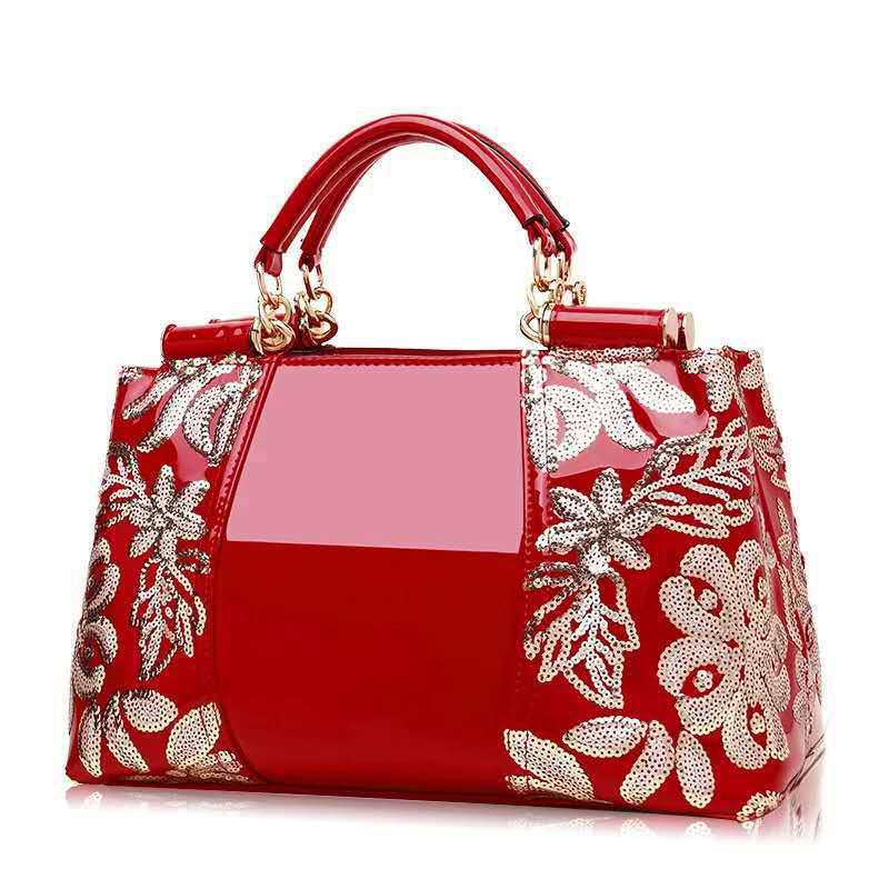 Ladies' 2026 Patent Leather Shoulder Bag: Elegant European & American Style Handbag & Crossbody for Women.