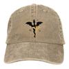 Retro Fjärde Vingen Drakar Basebollkepsar Unisex Stil Sliten Tvättad Huvudbonad Utomhus Träningskepsar Hatt