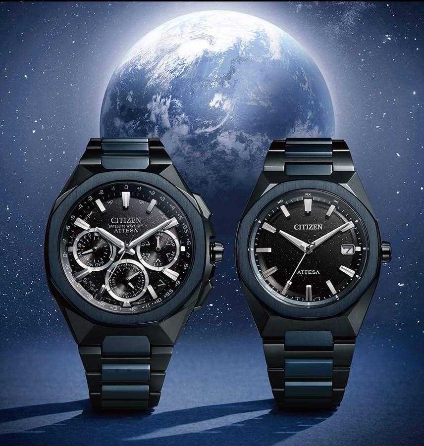Citizen ATTESA Radiostyrt Blå Univers Super Titanium Herreklokke CB3046-76E