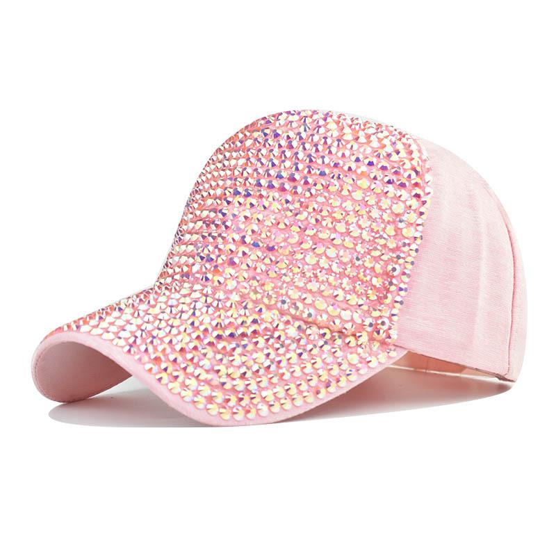 Summer Ladies Baseball Cap Korean Wild Spring Rhinestone Caps Fashion Personality Baseball Hats Street Highlights Hip-hop Hats
