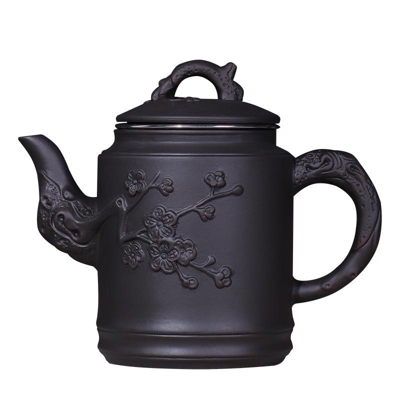 Konvička Zisha vložka z nerezové oceli filtr velká kapacita květinová konvička šálek na čaj kung fu čajová souprava domácí čajovar