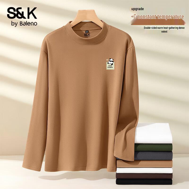 Baleno Men s S&K Fleece Lined Semi-High Collar T-Shirt XL