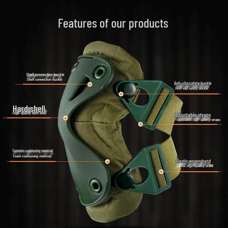 Beirong Adult Tactical Knee and Elbow Pad Set