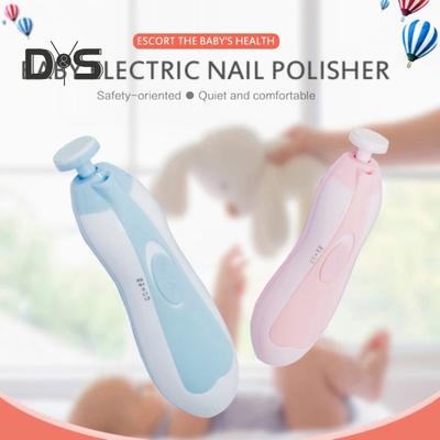 Electric Baby Nail Trimmer with 6 Grinding Heads Newborn Infant Nail File Clipper with Light Toddlers Manicure Toes Fingernails Care Trimming Tools