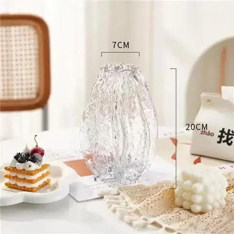 

Imitate Carambola Glass Vase Hydroponics Flower Pots Carambola Shape Vases Artificial Flowers Decorative Floral Arrangement