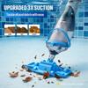 Cordless Handheld Pool Vacuum with Telescopic Pole for Above Ground and Inground Pools Spas Hot Tubs 19 GPM High-Performance Su