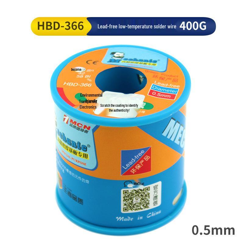 Repairman Rosin Core Solder Wire, 0.8mm, High-Brightness, Lead-Free, 0.5/0.6mm Options Available