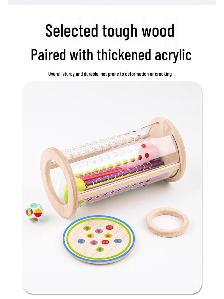 Wooden 3-in-1 Stick Pulling Game: Color Recognition, Parent-Child Interactive, Concentration & Balance Toy.