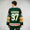Herren Minnesota 97 Kirill Kaprizov Eishockeytrikot Grün Weiß Fanartikel Performance Sportbekleidung