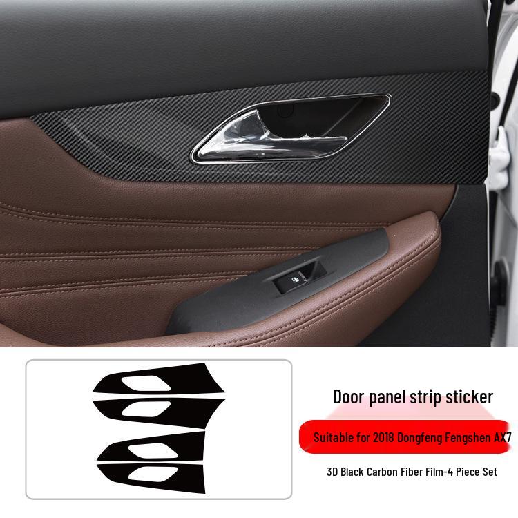 Dongfeng Fengshen AX7 Interior Carbon Fiber Center Console Protective Sticker: Fits 18 Models