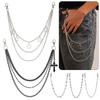 Fashion Zinc Alloy Belt Chain Tassel Senior Punk Pants Chain HipHop Tassel Jeans Chain Gifts