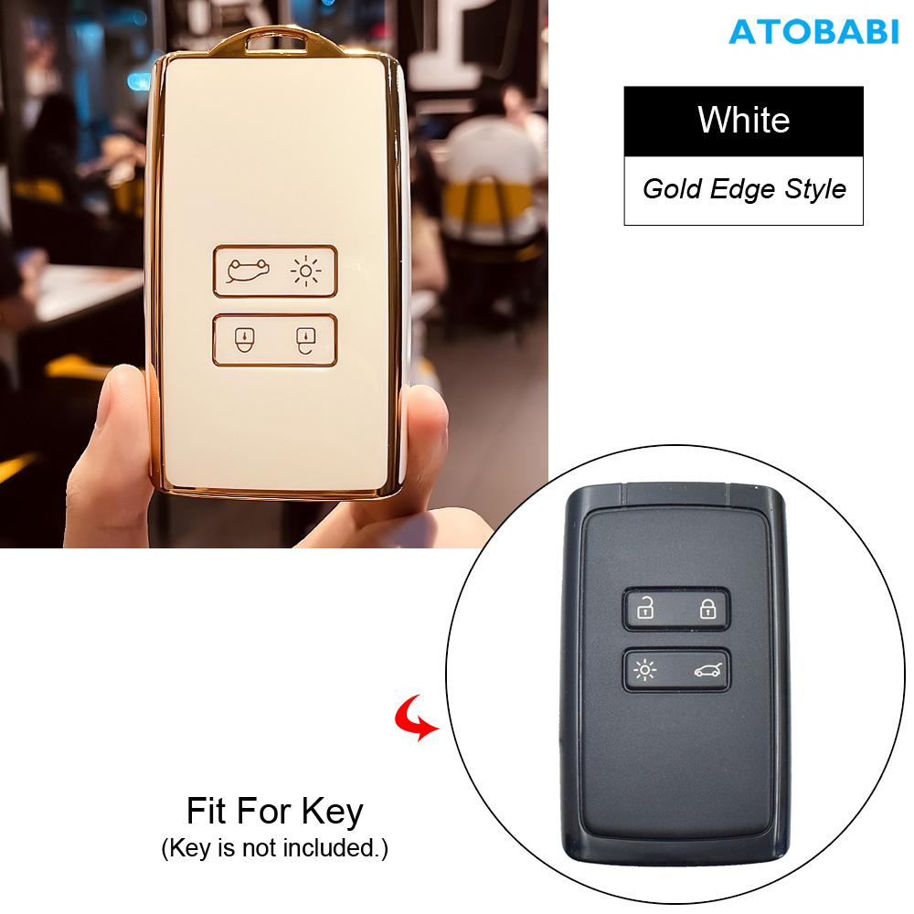 Tpu Car Key Case Remote Fobs Cover Keychain Auto Accessories For Renault Kadjar Koleos Megane Clio Dacia Duster Sandero Stepway