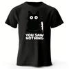 New Fun Cat Print Pure Cotton Sports Short Sleeved Menwomen Running Fitness Plus Size Loose Tshirt Street Daily Casual Top