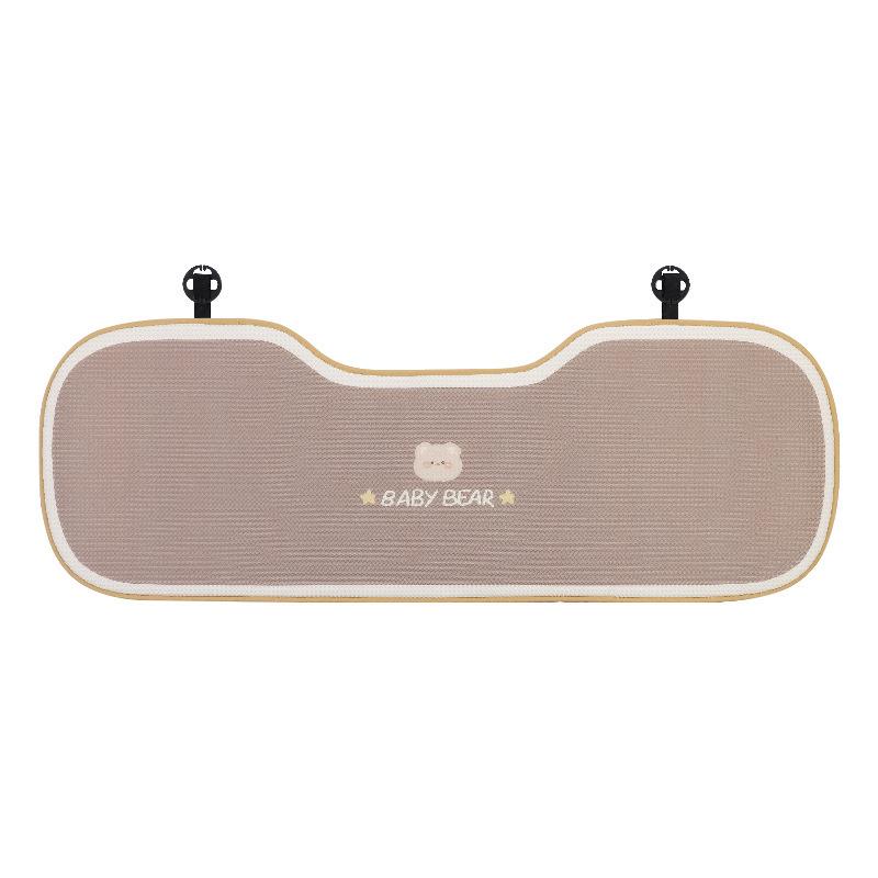 Cartoon Bear Headrest & Neck Pillow: Cute Plush Lumbar Support for Comfortable Car Rides