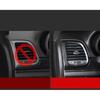 Carbon Fiber Dashboard Air Vent Outlet Cover Trim For Jeep Grand Cherokee 11-20