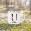 Personalized Mug Initial with Name Cup Custom Tea Coffee Hot Chocolate Mugs Wedding Bride Bridesmaid Mothers Day Gifts for Her