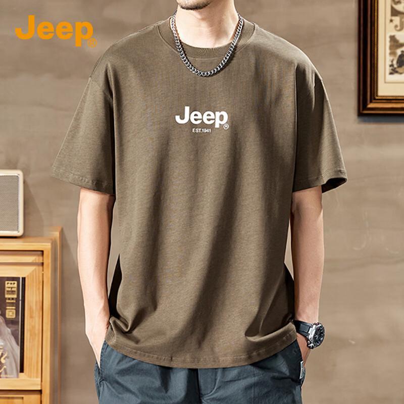 JEEP Men's 260G Cotton Drop Shoulder T-Shirt