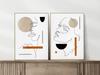 Set of Two Posters Portrait One Line