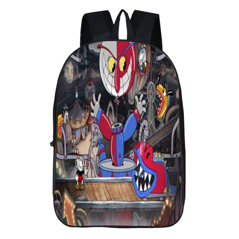 Stylish Anime 3d Print Backpack With Soft Handle For Boys And Girls