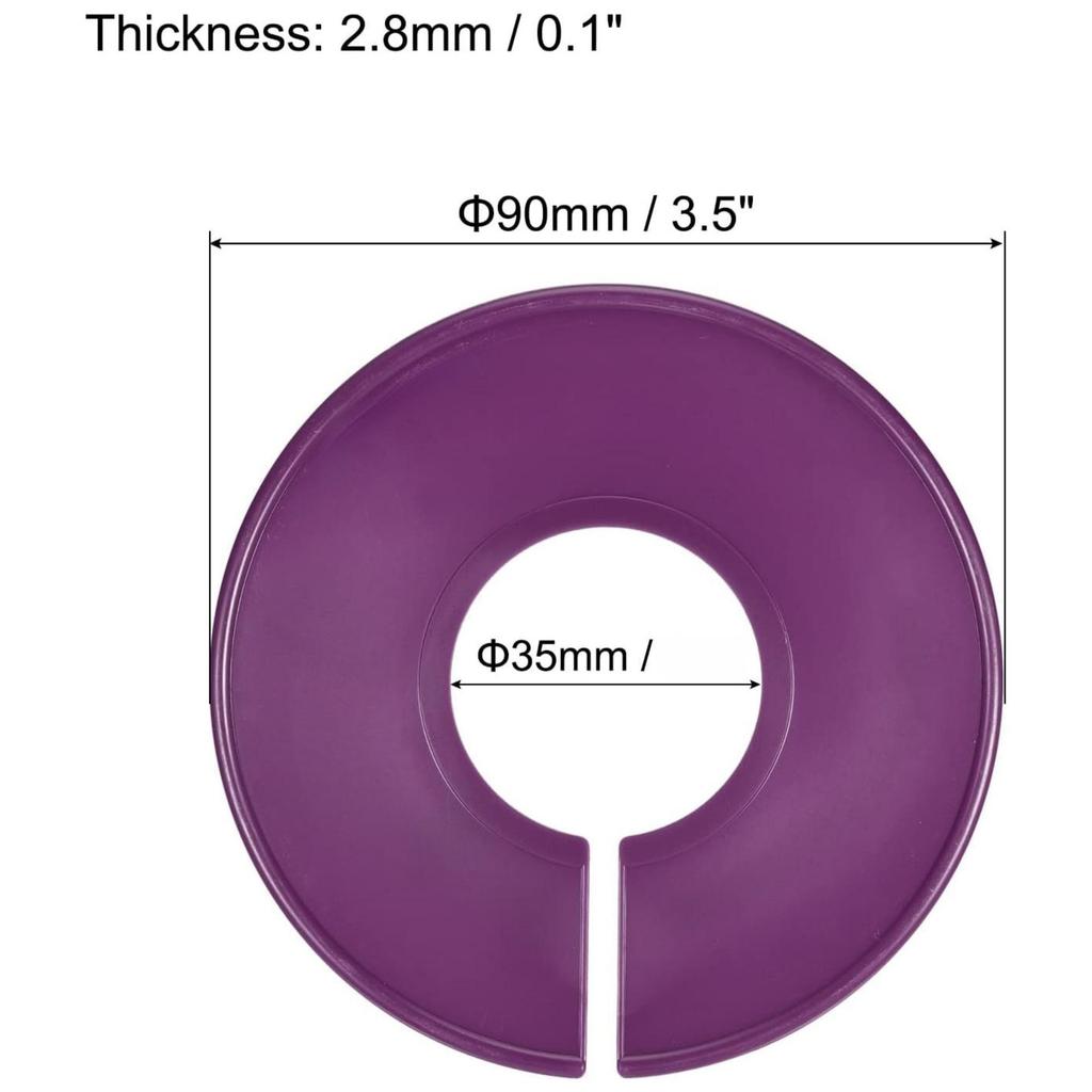 Colorful Plastic Clothing Divider Rings: Round Size Markers for Garments