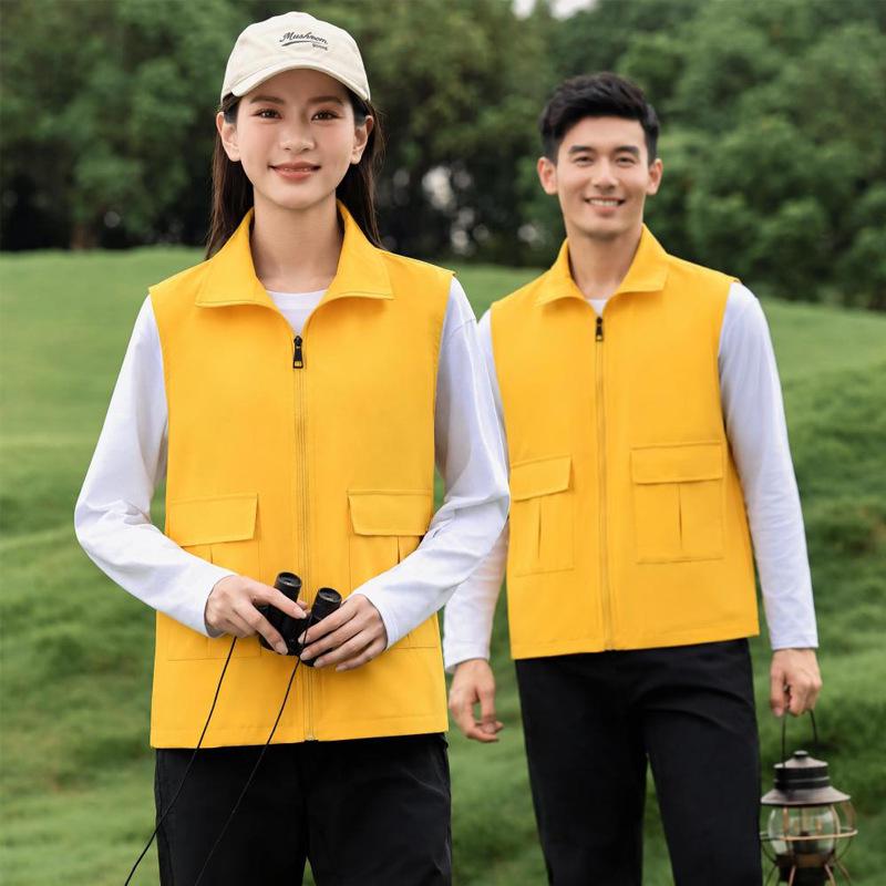 Premium Double-Layer Promotional Vest with Custom Logo for Supermarket Staff