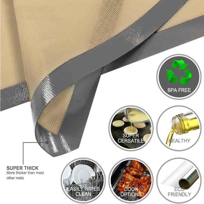 Silicone Baking Mat Sheet Reusable Baking Cookie Sheet Non-Stick Heat Resistant Baking Mat For Oven Grill Microwave Kitchen Tool