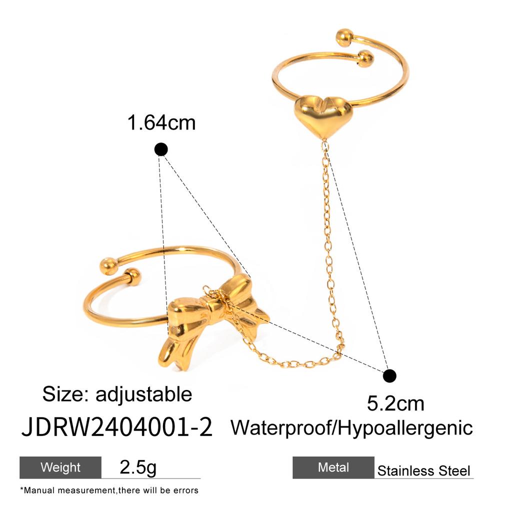 JYL TS Bracelet  Finger-connected Ring Design Unites Hearts & Luck