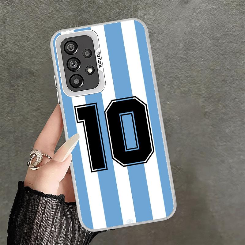 

FootBall Number 7 10 19 Shockproof Phone Case for Samsung A17 A16 A15 A14 A37 A57 A36 A56 A26 A35 A55 A25 A34 A54 A24 A13 A23 A3 Samsung A06
