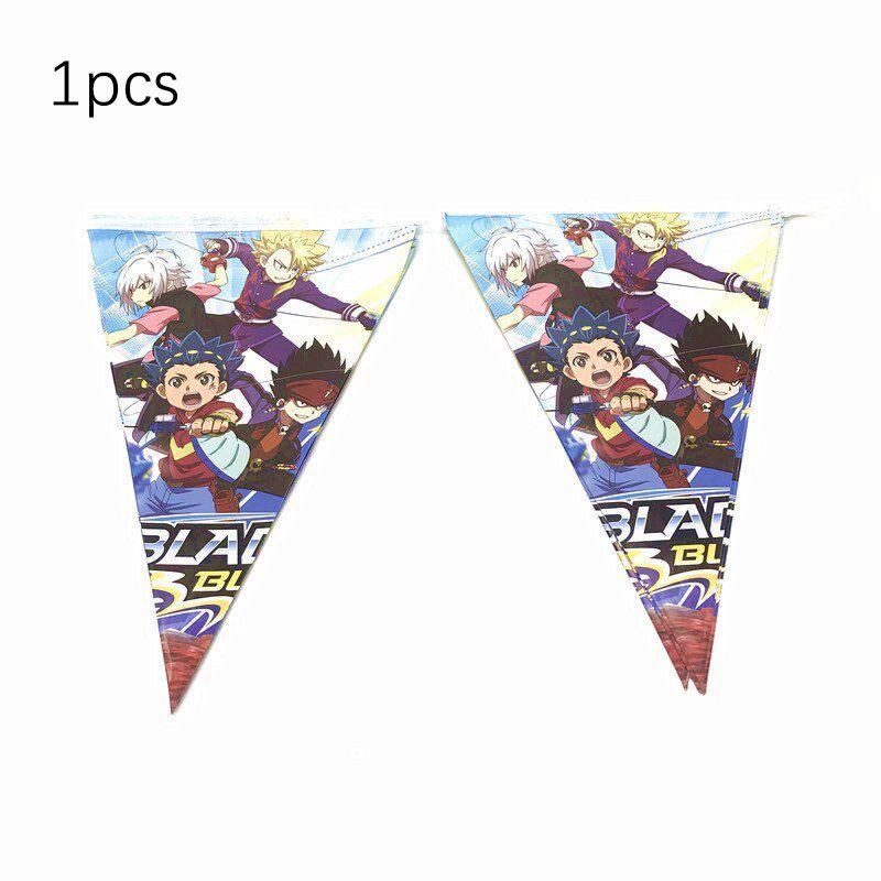 Vibrant Happy Birthday Balloons Beyblade Burst Theme Party Set For Boys Celebrations