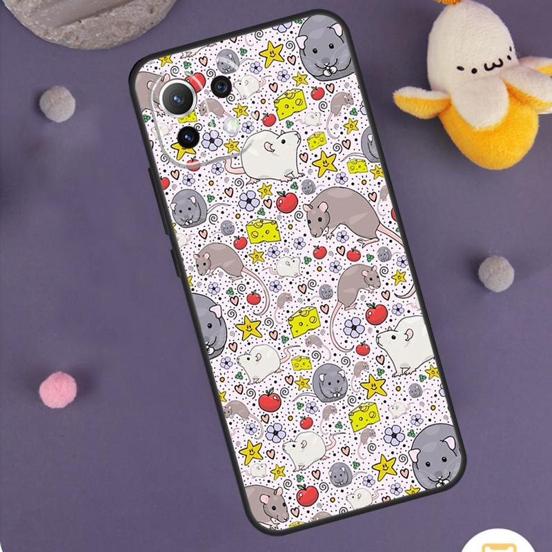 Cute Cartoon Animal Rat Case For Xiaomi 15T Pro 13T 14T 14 15 Ultra 17 Pro Max POCO F8 Pro F5 F6 F7 X5 X6 X7 Cover