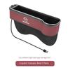 AUK2  Car USB Charging Colour Light Seat Gap Storage Box For Nissan X-Trail Qashqai Sentra Serena Tiida Teana Juke Leaf Micra Almera