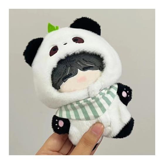 Animal Kigurumi with Bib for Stuffed Animals Panda 10cm Stuffed Clothes Kigurumi Accessories Otakatsu Otakatsu Doll Mascot Kpopdoll Costume [Parallel