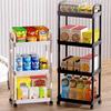 Multi-Layer Floor-Standing Storage Rack for Bedroom, Bathroom, Kitchen, or Living Room