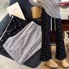 2026 Spring Maternity Flare Pants: Bowknot Print, High-Waist, Slimming Cropped Style